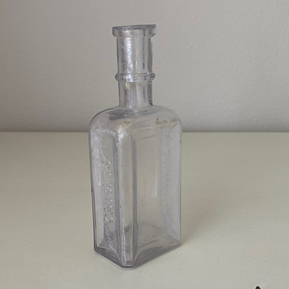 Antique Sewing Machine Oil Glass Bottle